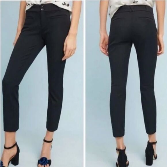 Anthropologie The Essential Slim Trouser Pants - Picture 1 of 13
